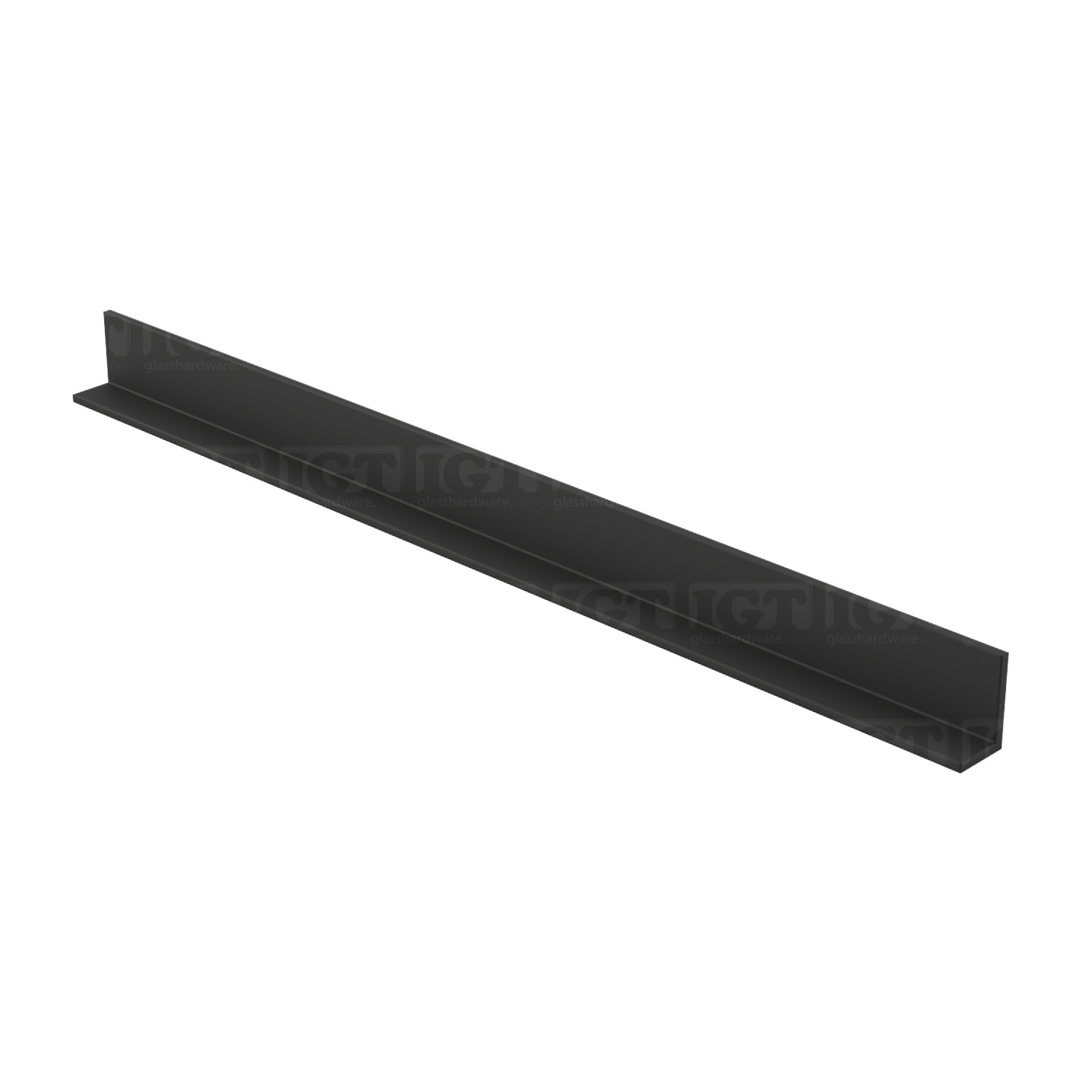 Aluminum L-Channel 1/2" x 3/4" - Matte Black