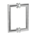 6″ Mitered Corner Pull Handle – Chrome Polished