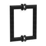 6″ Mitered Corner Pull Handle – Matte Black
