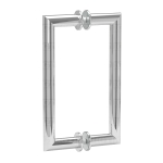 8″ Mitered Corner Pull Handle – Chrome Finish
