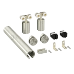 Modern Sliding Door System Wall Mount Kit – Brushed Nickel