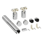 Modern Sliding Door System Wall Mount Kit – Chrome Polished