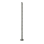 42″ Round Blank Post – Brushed Stainless