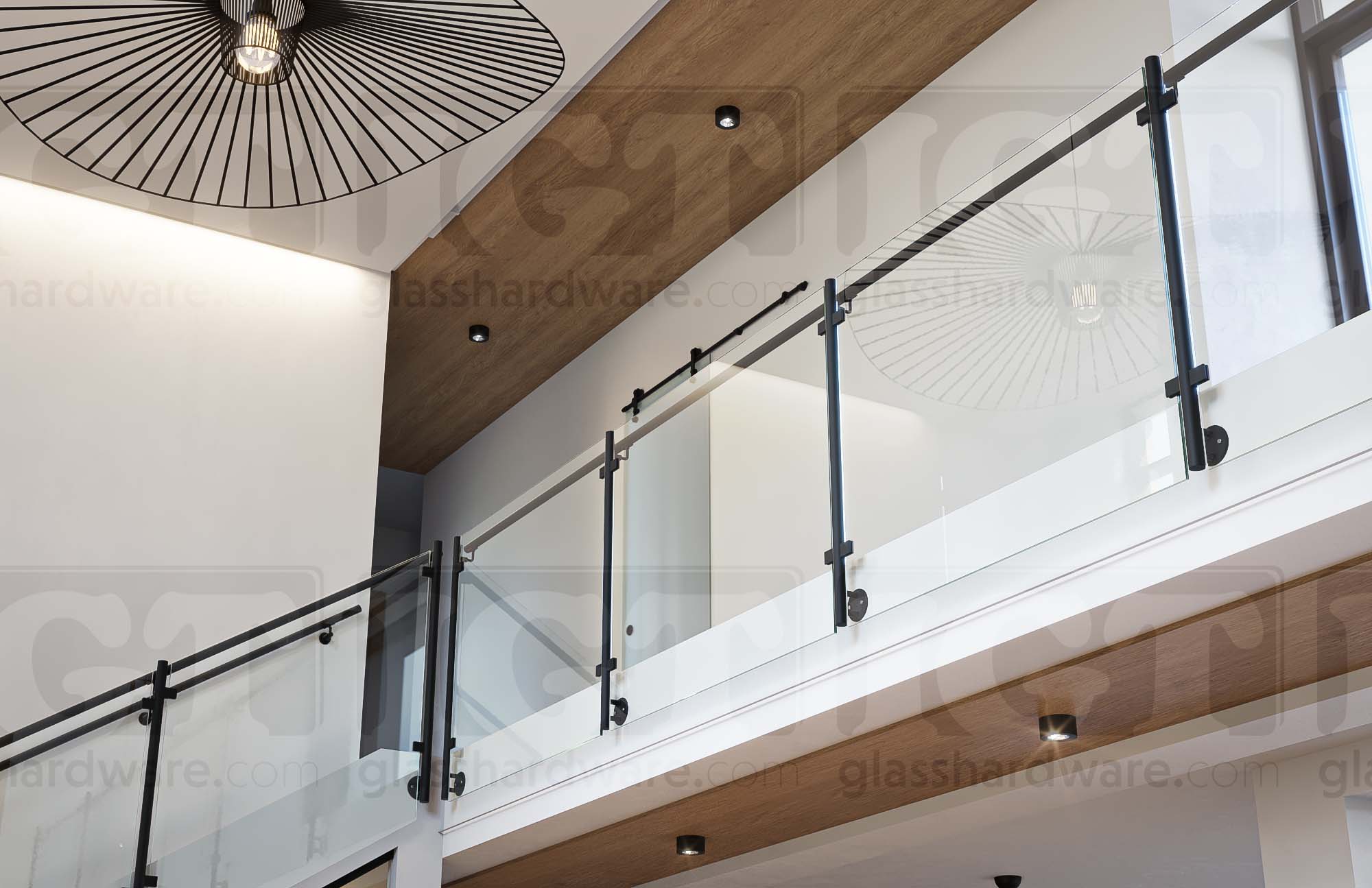 316 S.S Wall Mount Post 1-5/8” Dia. x 47-1/4” H. Matte Black - Image 3