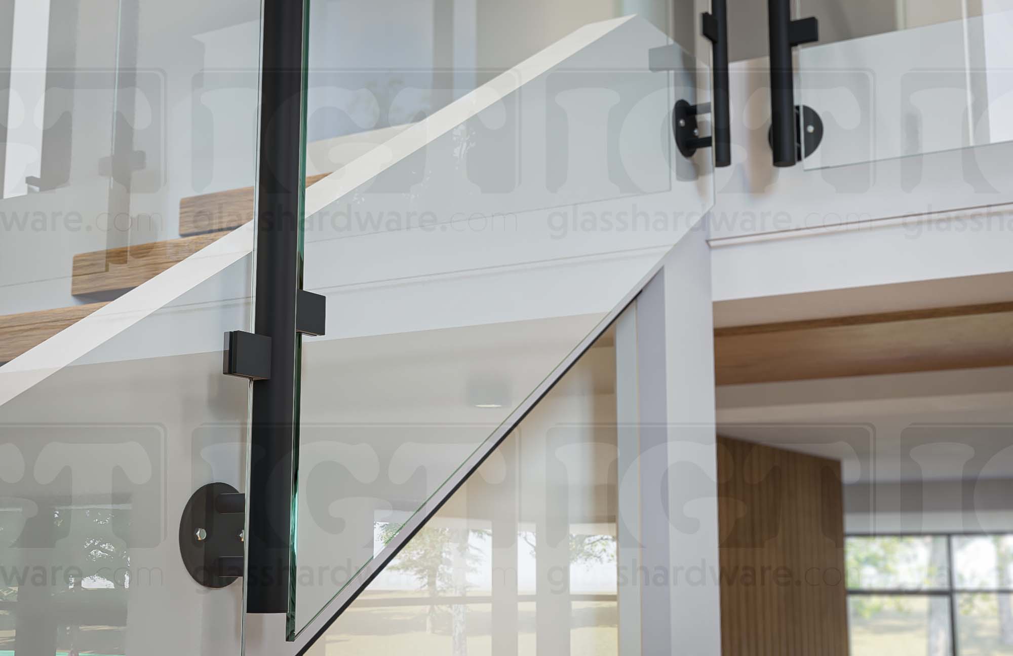 316 S.S Wall Mount Post 1-5/8” Dia. x 47-1/4” H. Matte Black - Image 5