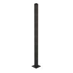 39 1/2″ Square Cable Railing Post – Matte Black