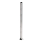 39 1/2″ Square Cable Railing Post – Polished Stainless