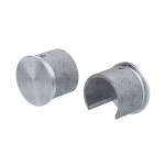 End Cap for Round Cap Rail – Brushed Stainless