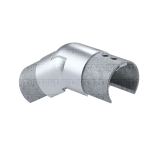55 Degree Articulated Connector for Round Cap Rail – Brushed Stainless