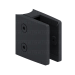 Heavy Duty Glass Clamp  for  1/2″ – 9/16″ Glass  – Matte Black