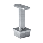 Square Handrail Support – Brushed Stainless