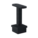 Square Handrail Support – Matte Black