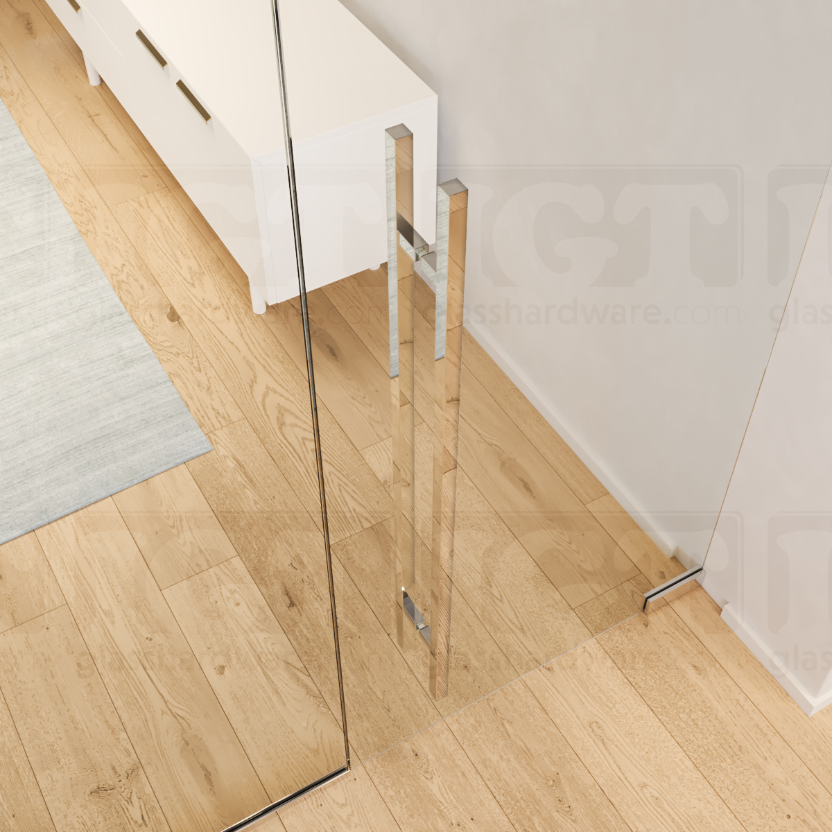 48" Square Commercial Ladder Handle - Gold Brushed - Image 4