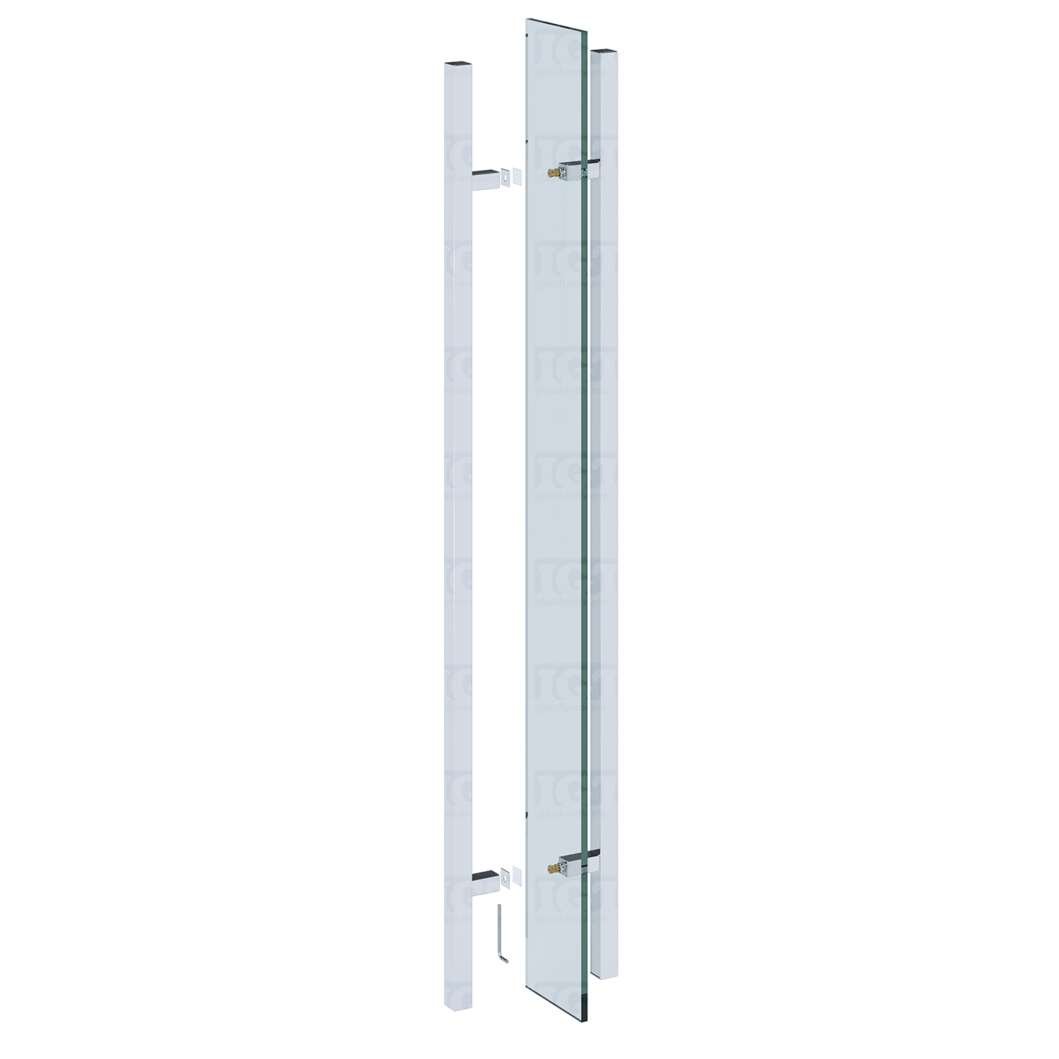 48" Square Commercial Ladder Handle - Gold Brushed - Image 5