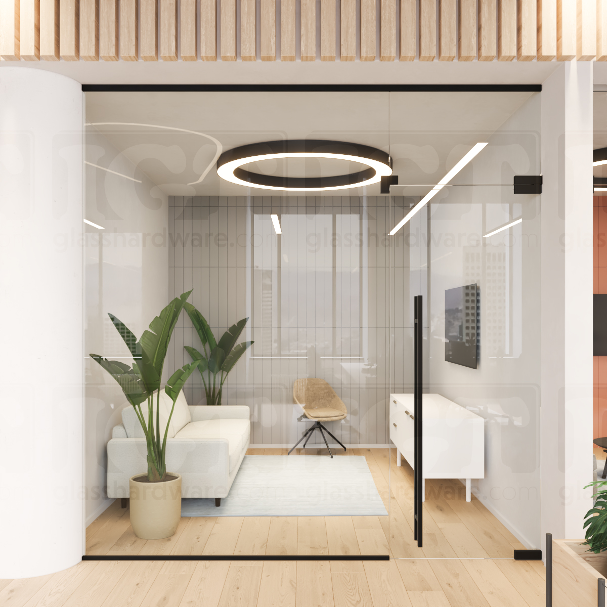 72" Square Commercial Ladder Handle - Matte Black - Image 3