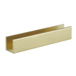 120″ U-Channel 1″x1″- Gold Brushed