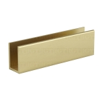 120″ U-Channel 1″x1-1/2″- Gold Brushed