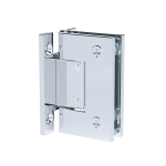 Heavy Duty Adjustable Wall-to-Glass “H” Back Hinge – Chrome Polished