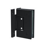 Heavy Duty Adjustable Wall-to-Glass “H” Back Hinge – Matte Black