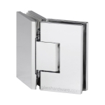Heavy Duty Adjustable Glass-to-Glass 135 Degree Hinge – Chrome Polished