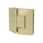 Heavy Duty Adjustable Glass-to-Glass 135 Degree Hinge – Gold Brushed