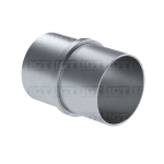 Round Fitting Connector For Tube 1-2/3″ D. S.S316 – Brushed stainless
