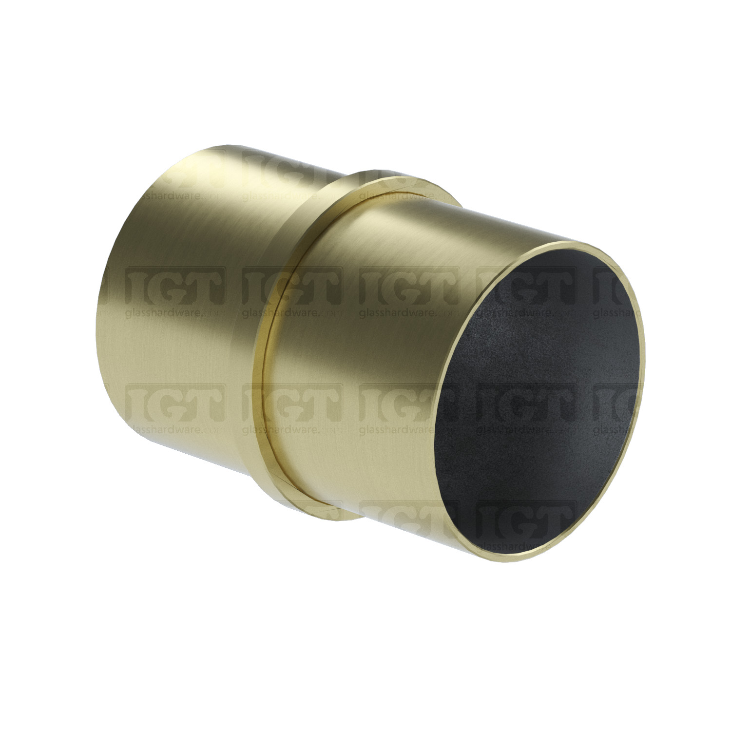 Round Fitting Connector For Tube 1-2/3" D. S.S316 - Gold Brushed