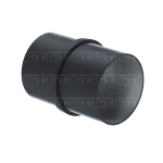 Round Fitting Connector For Tube 1-2/3″ D. S.S316 – Matte Black