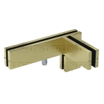 IGT Transom/Sidelite Patch Fitting With Left-hand Support Fin – Gold Brushed