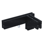 IGT Transom/Sidelite Patch Fitting With Left-hand Support Fin – Matte Black