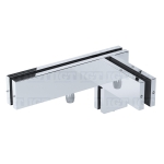 IGT Transom/Sidelite Patch Fitting With Left-hand Support Fin – Polished Stainless