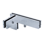 IGT Transom/Sidelite Patch Fitting With Right-hand Support Fin – Polished Stainless