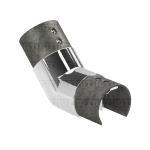 25-55 Deg. Articulated Angle Connector For Slotted Round Tube. – Polished Stainless