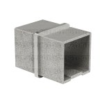 Square Fitting Connector For Square Tube 1-9/16″. S.S316 – Brushed Stainless