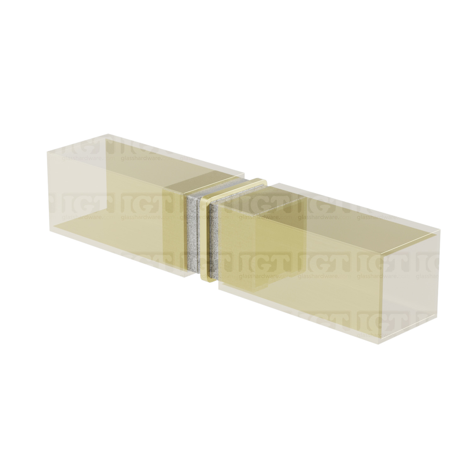Square Fitting Connector For Square Tube 1-9/16".S.S316 - Gold Brushed - Image 5