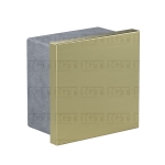 End Cap for Square Handrail – Gold Brushed