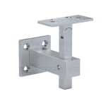 Square Wall Mount Adjustable Hand Rail Bracket – Brushed Stainless