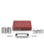 The Box®️ Heavy-Duty (“H” Back Hinge & 8″ Round Pull) – Chrome Polished