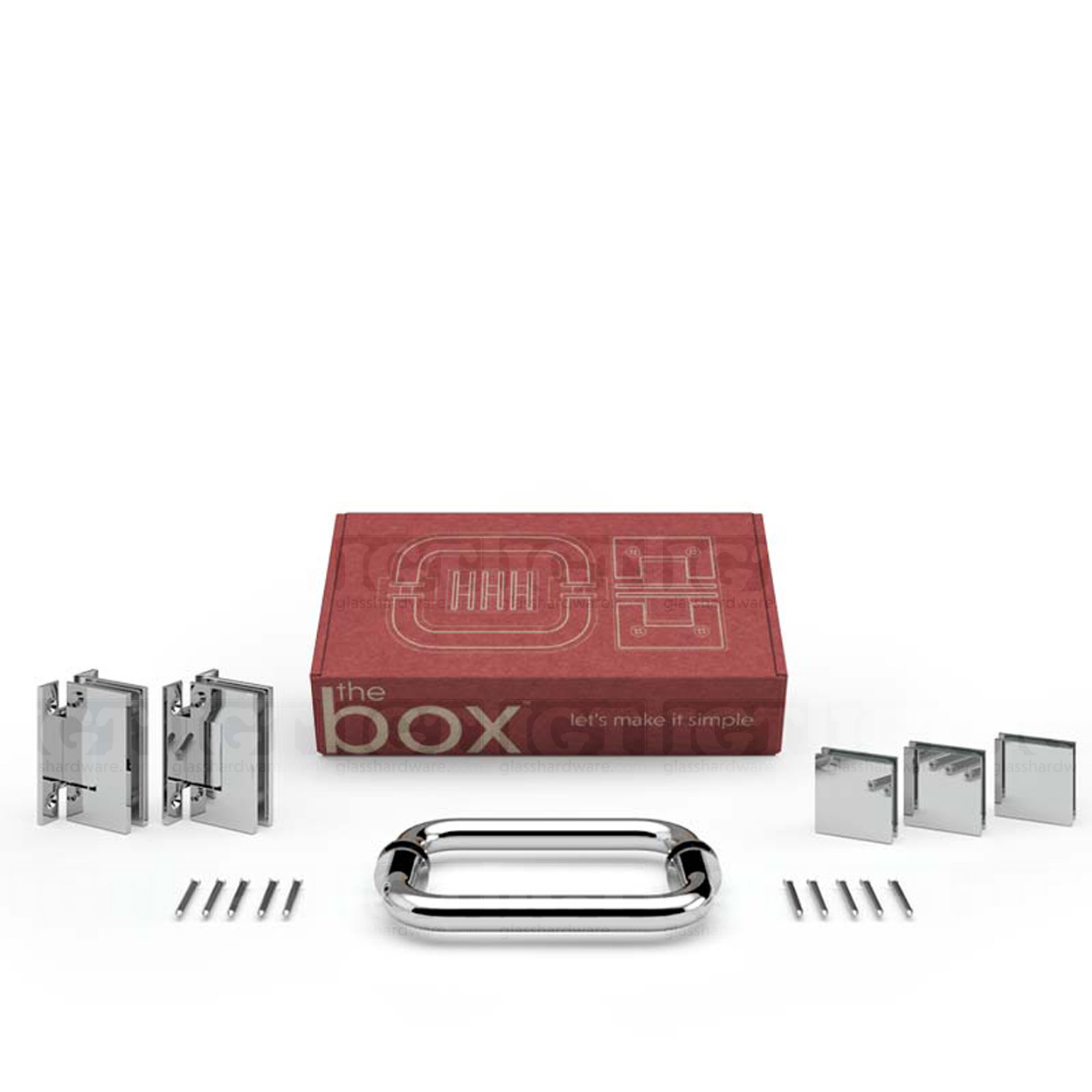The Box®️ Heavy-Duty (“H” Back Hinge & 8″ Round Pull) - Chrome Polished