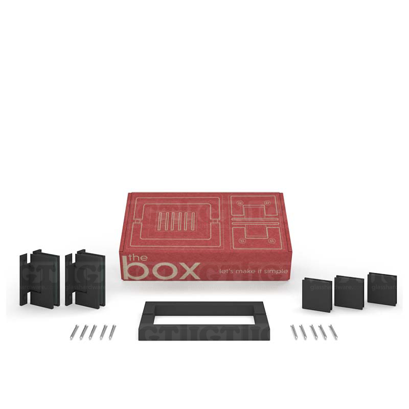 The Box®️ Heavy-Duty(“H” Back Hinge & 8″ Square Pull) – Matte Black