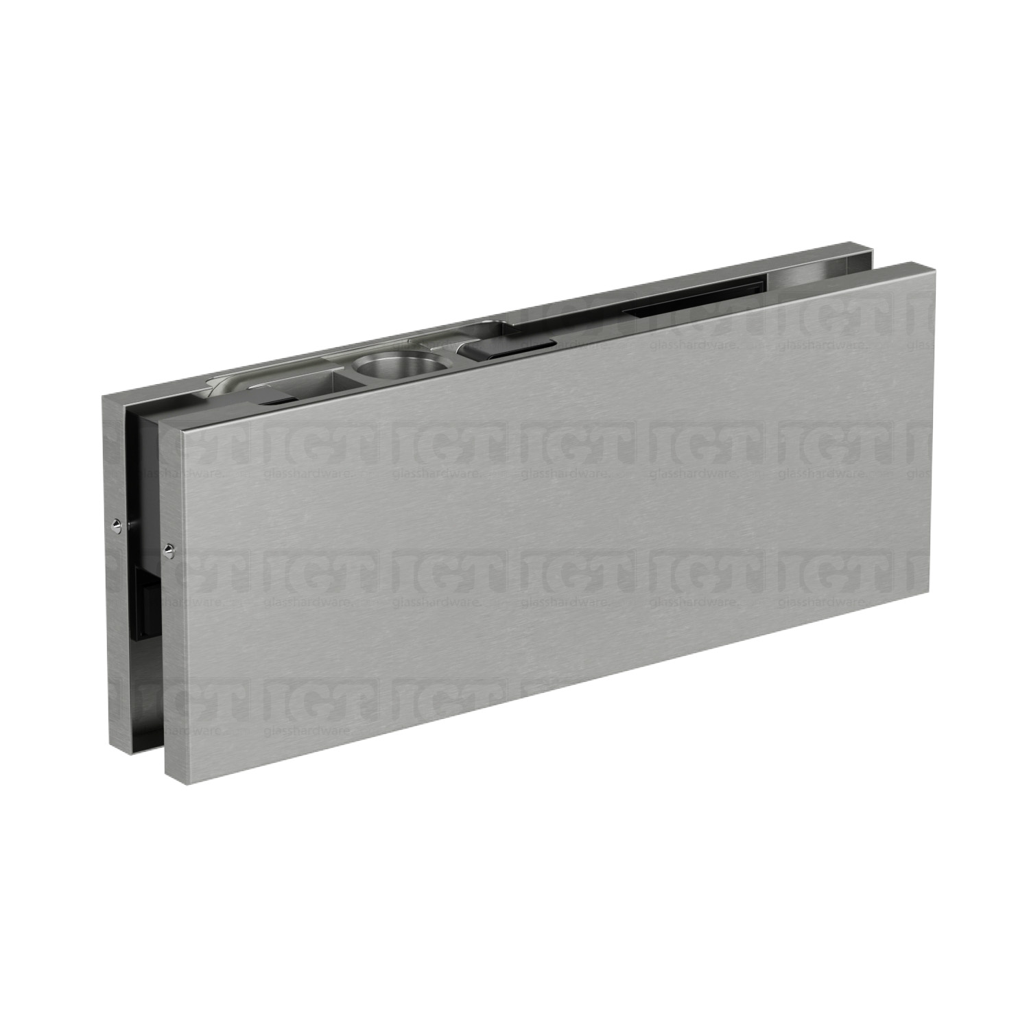 IGT Top Door Patch Fitting (Oversized) - Brushed Stainless