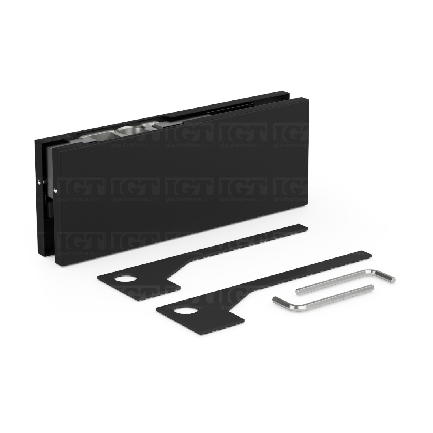 IGT Top Door Patch Fitting (Oversized) - Matte Black - Image 2