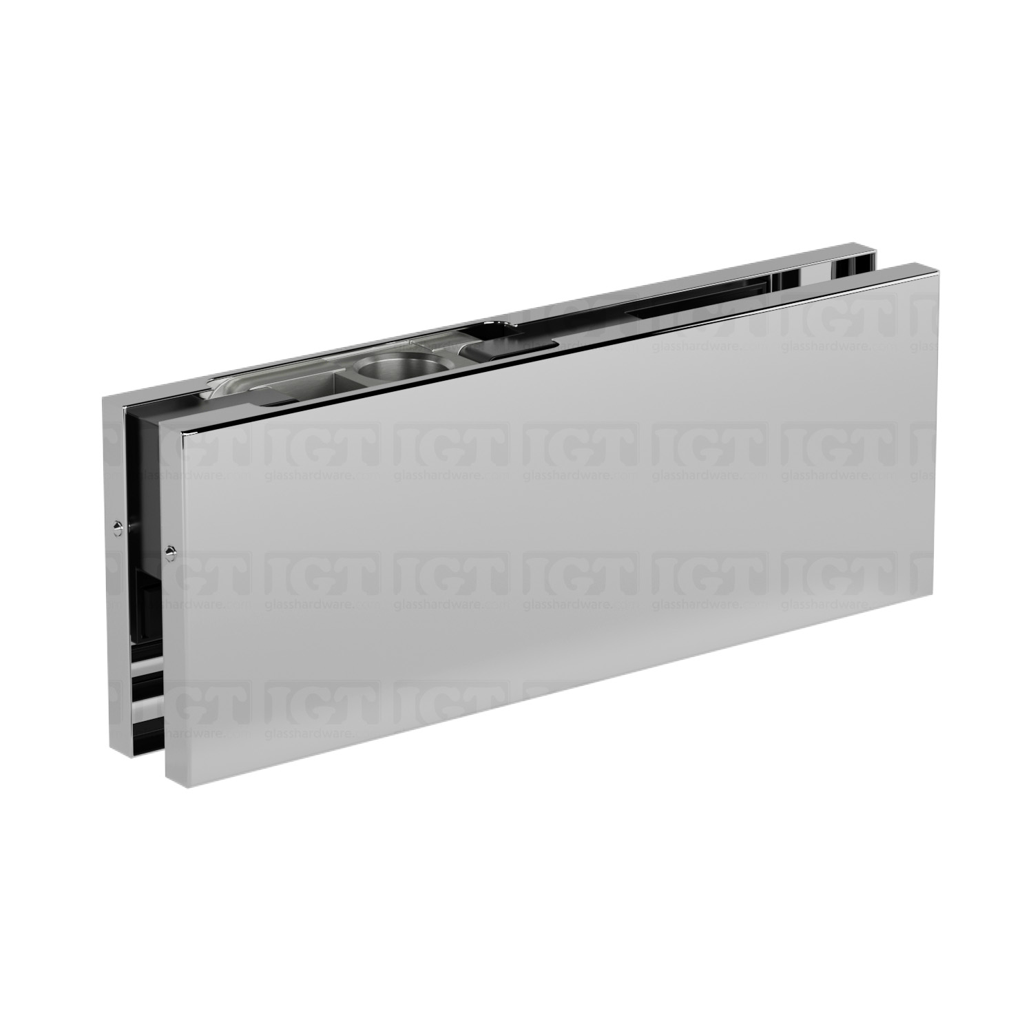 IGT Top Door Patch Fitting (Oversized) - Polished Stainless