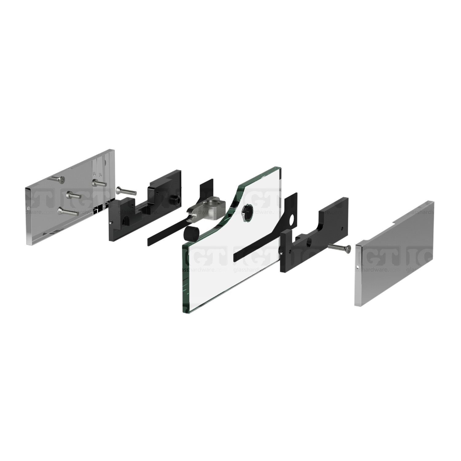 IGT Top Door Patch Fitting (Oversized) - Polished Stainless - Image 7