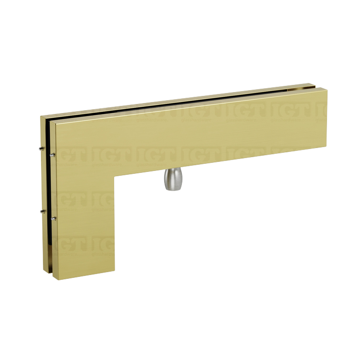 Oversized IGT Transom/Sidelite Patch Fitting - Gold Brushed