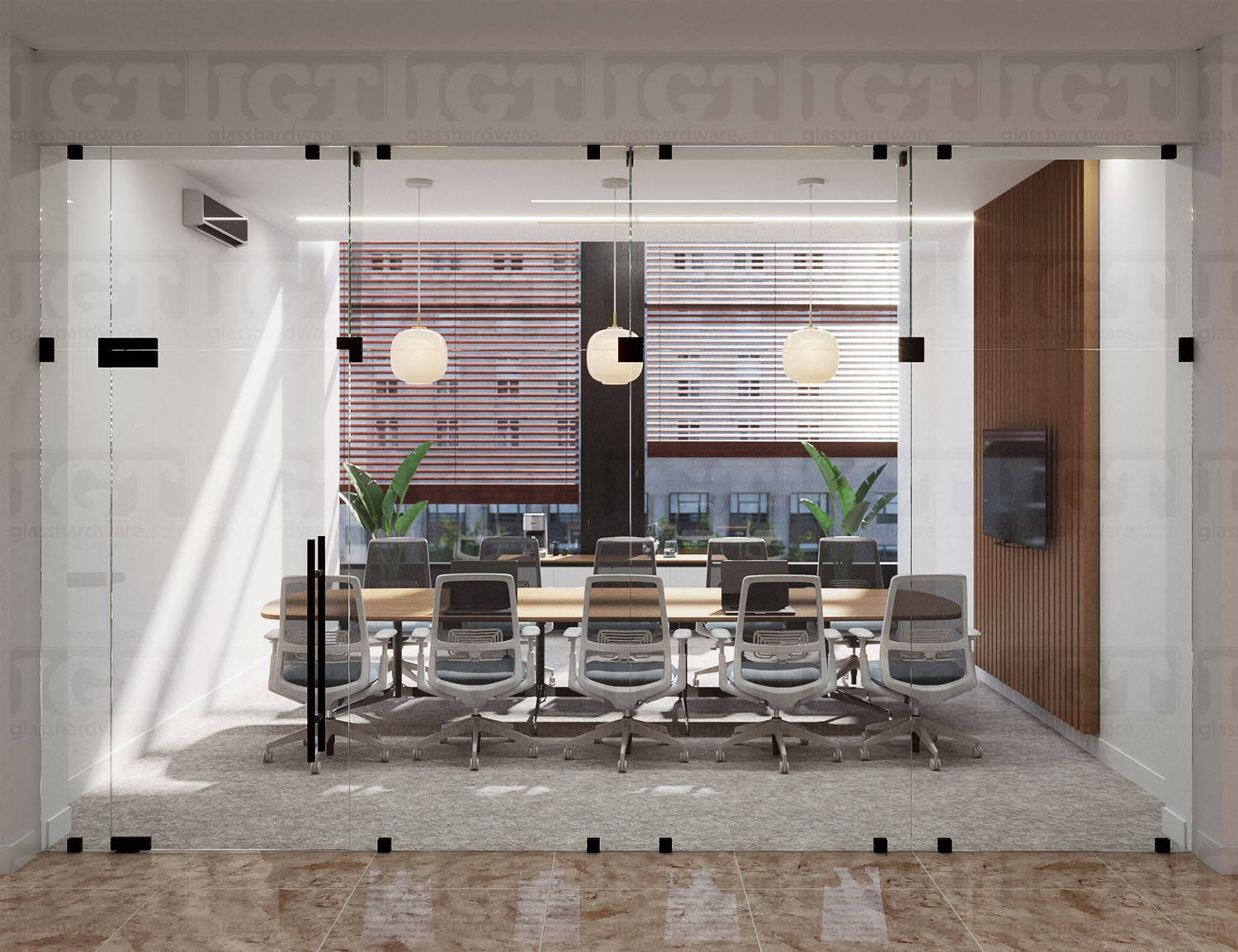 Oversized IGT Transom/Sidelite Patch Fitting - Matte Black - Image 3
