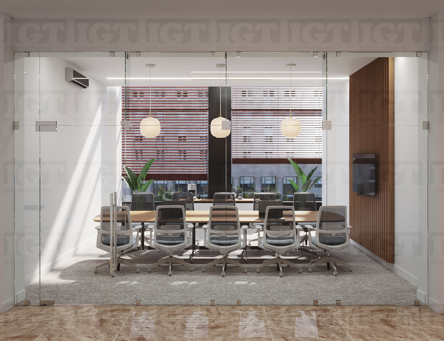 Oversized IGT Transom/Sidelite Patch Fitting - Polished Stainless - Image 3