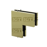 IGT Transom/Sidelite Patch Connector – Gold Brushed