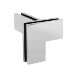 IGT Transom/Sidelite Patch Connector with Left-hand Support fin – Polished Stainless