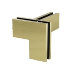 IGT Transom/Sidelite Patch Connector with Right-hand Support fin – Gold Brushed